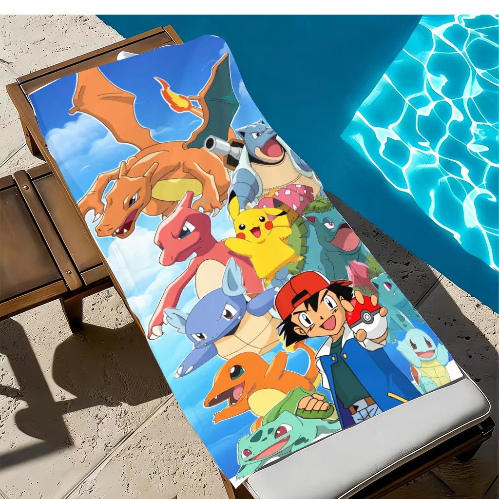 1pc Extra Large Pokemon Microf - Beach Towel Large ulasan dan harga