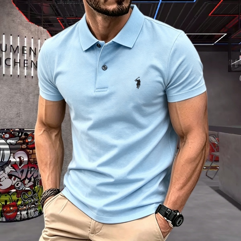 100% pure cotton high-end bran - Polo Shirt Pique ulasan dan harga