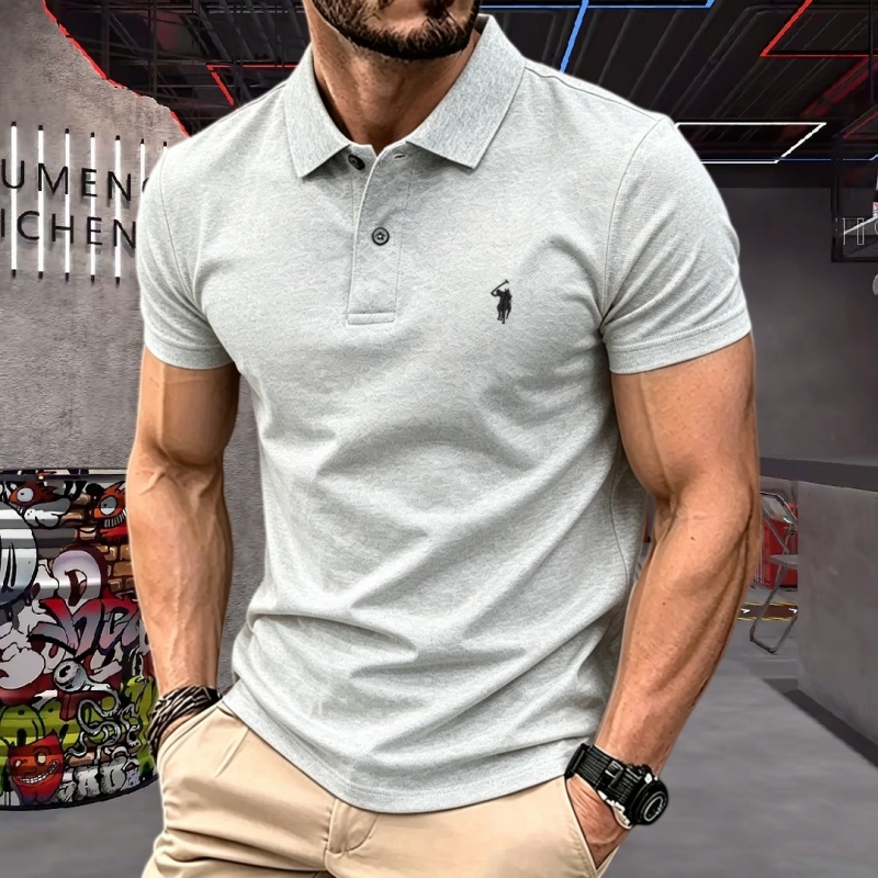 100% pure cotton high-end bran - Polo Shirt Pique ulasan dan harga