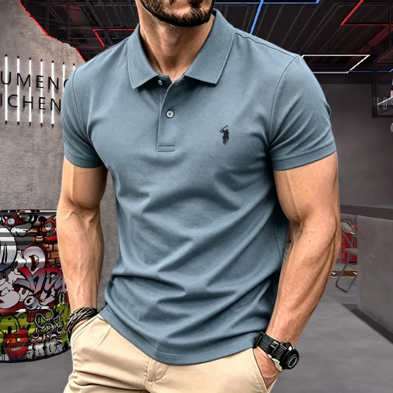 100% pure cotton high-end bran - Polo Shirt Pique ulasan dan harga