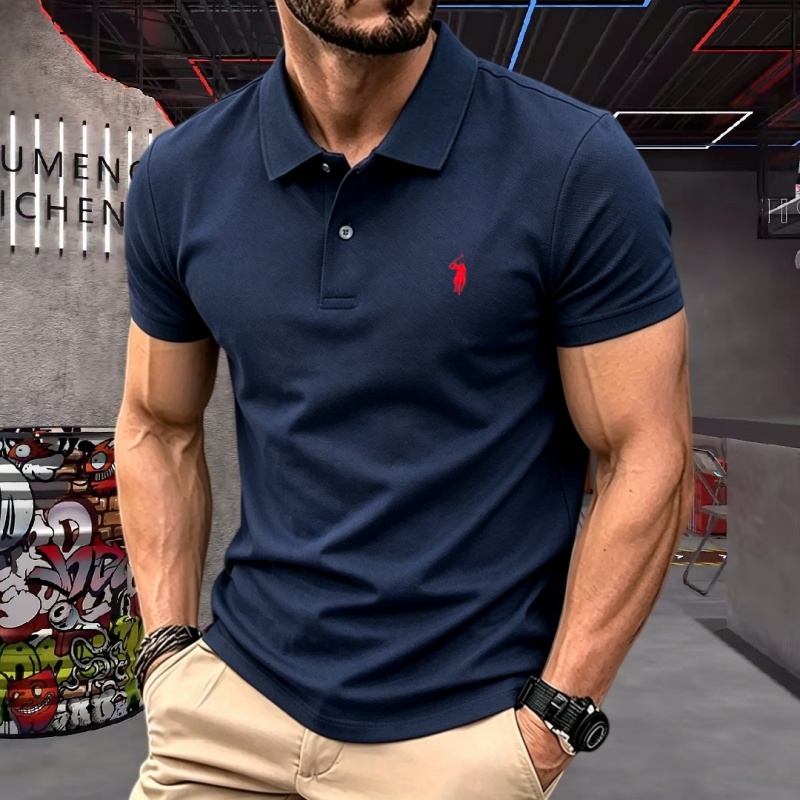 100% pure cotton high-end bran - Polo Shirt Pique ulasan dan harga