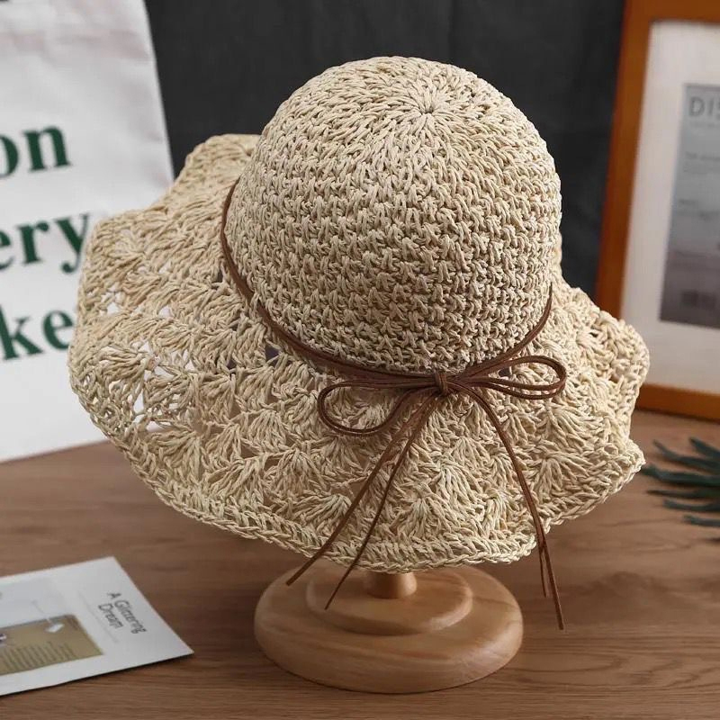 Handwoven Straw Sun Hat – Wome - Bucket Hat Straw ulasan dan harga