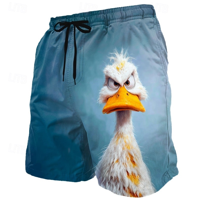 Stylish Cartoon Duck Graphic S - Trunks Board Surf ulasan dan harga