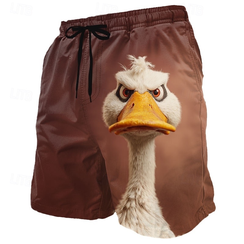 Stylish Cartoon Duck Graphic S - Trunks Board Surf ulasan dan harga