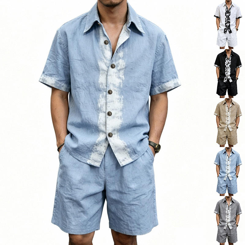 Casual Lightweight Summer Line - Linen Shirt Breathable ulasan dan harga