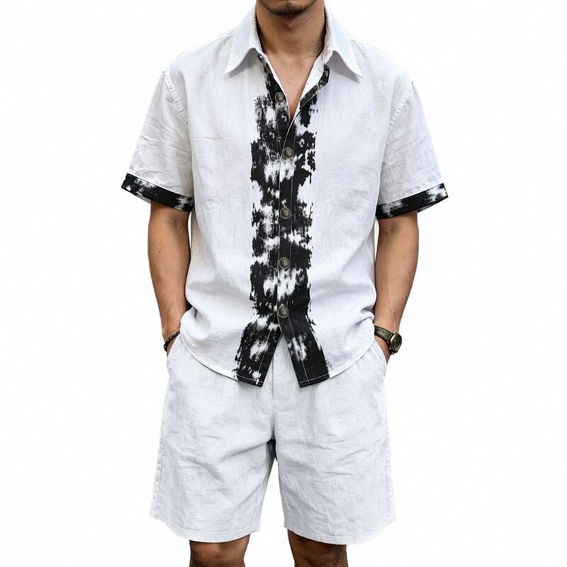 Casual Lightweight Summer Line - Linen Shirt Breathable ulasan dan harga