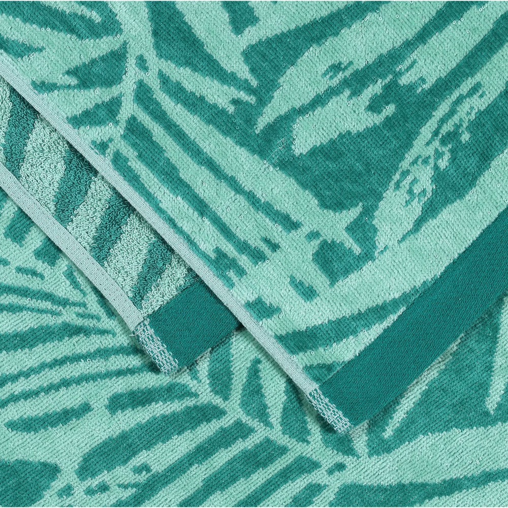 Oversized Green Palm Print Bea - Beach Towel Large ulasan dan harga