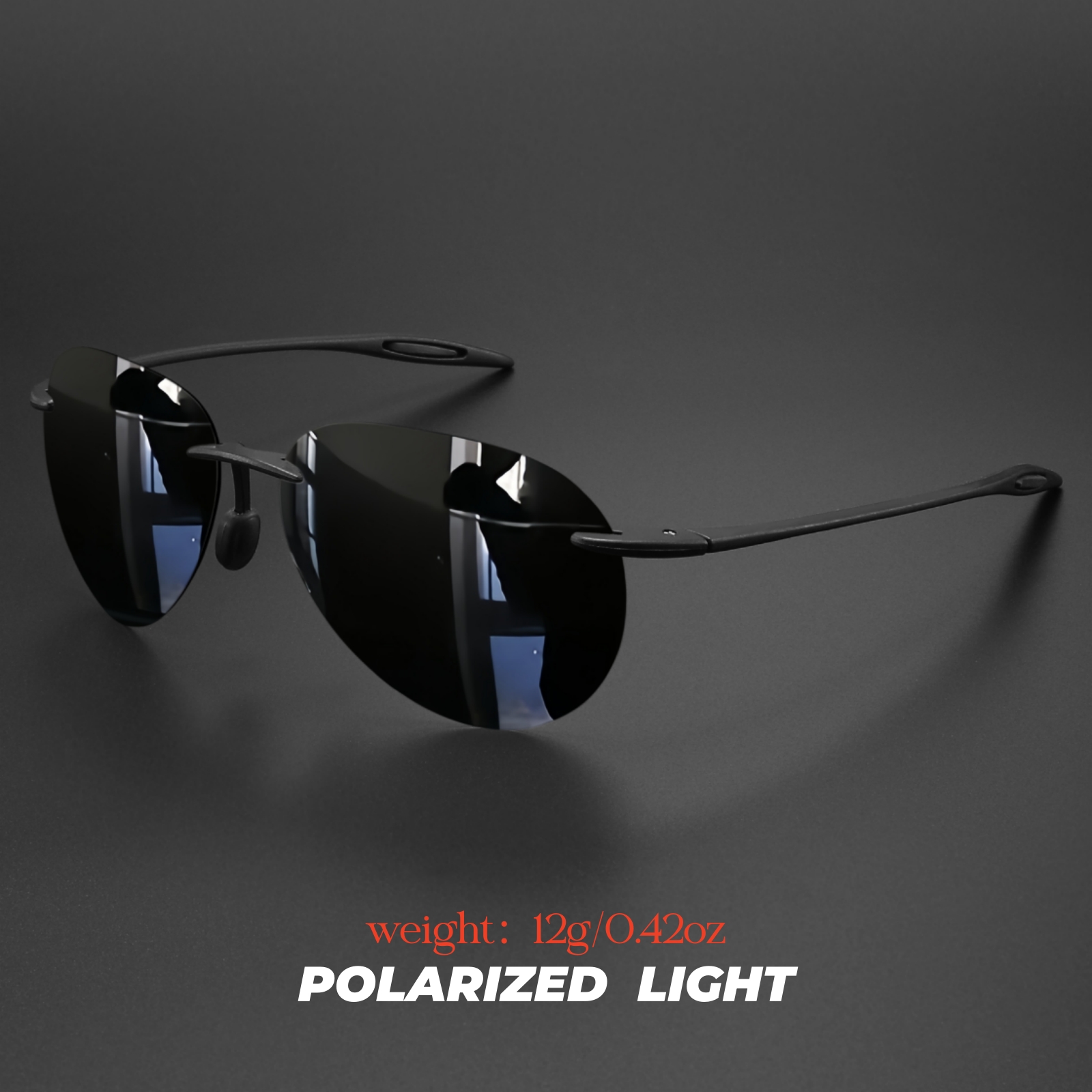 Ultra Light 12g TR90 Frameless - Sunglasses Aviator Polarized ulasan dan harga