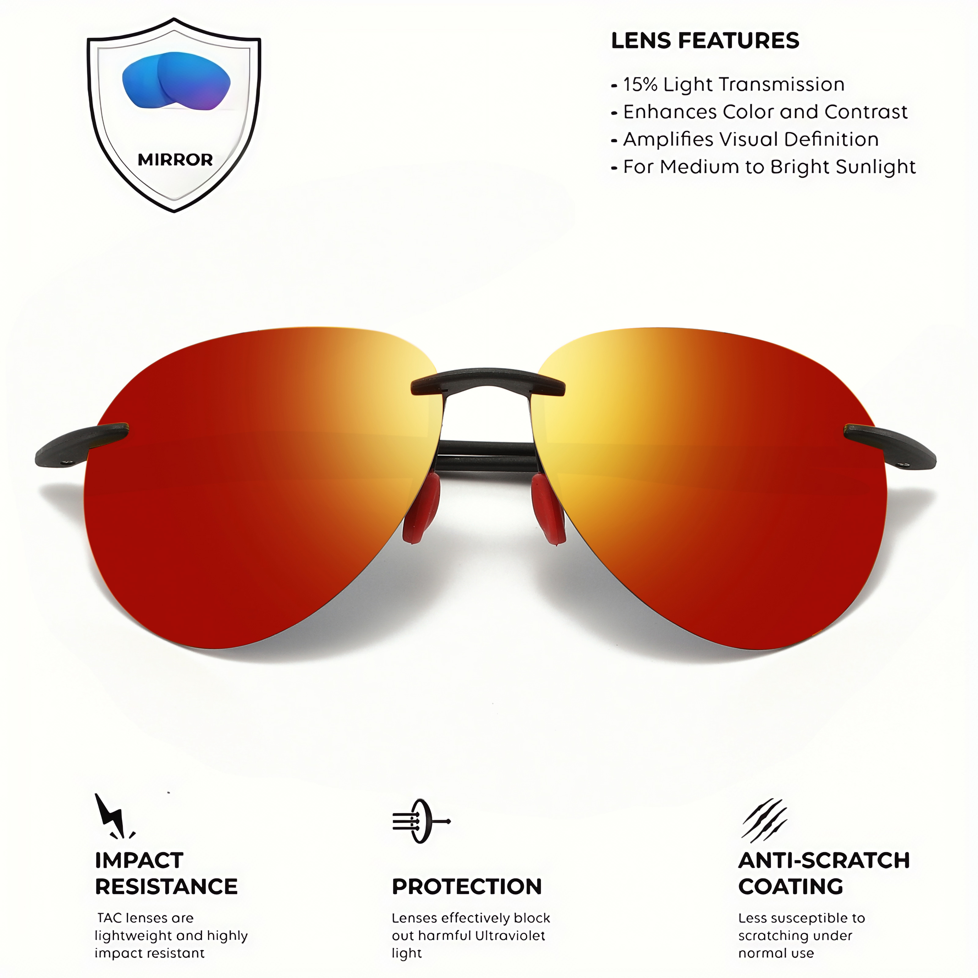 Ultra Light 12g TR90 Frameless - Sunglasses Aviator Polarized ulasan dan harga