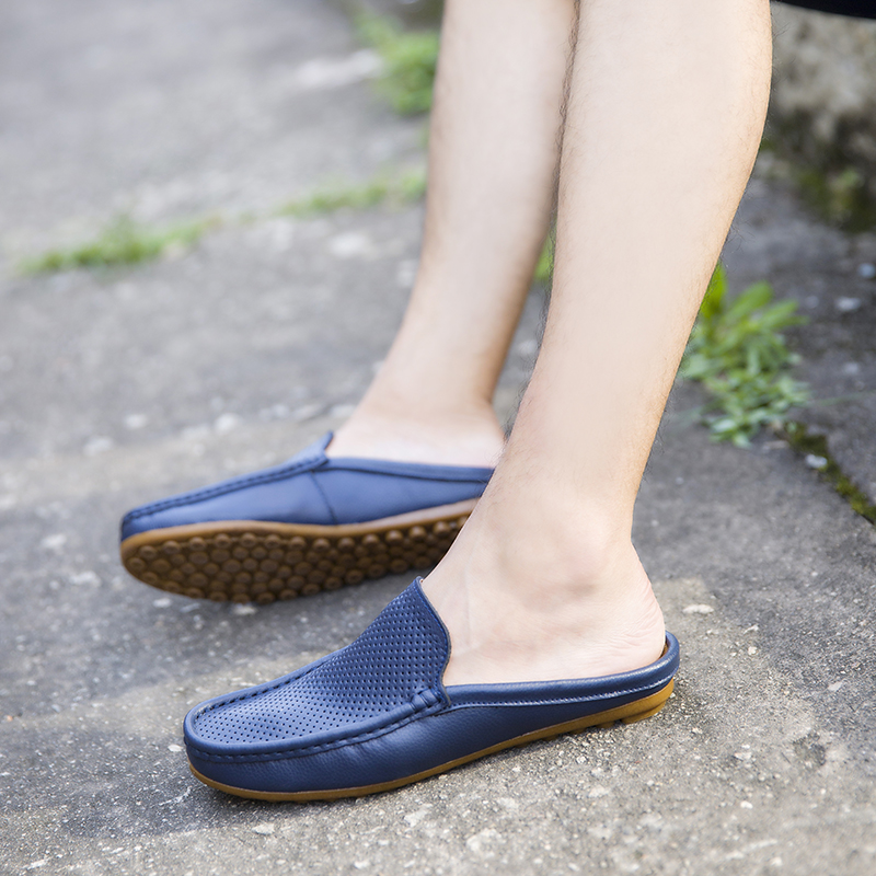 Men Casual Loafers Fashion Out - Flip Flop Leather Men ulasan dan harga