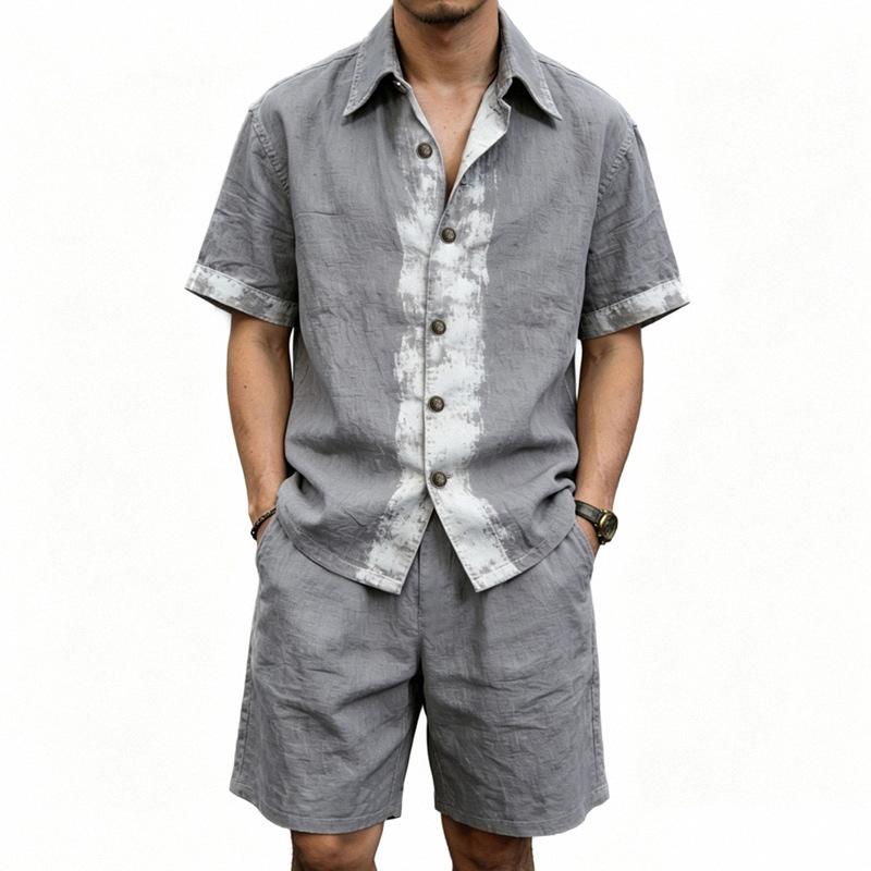 Casual Lightweight Summer Line - Linen Shirt Breathable ulasan dan harga