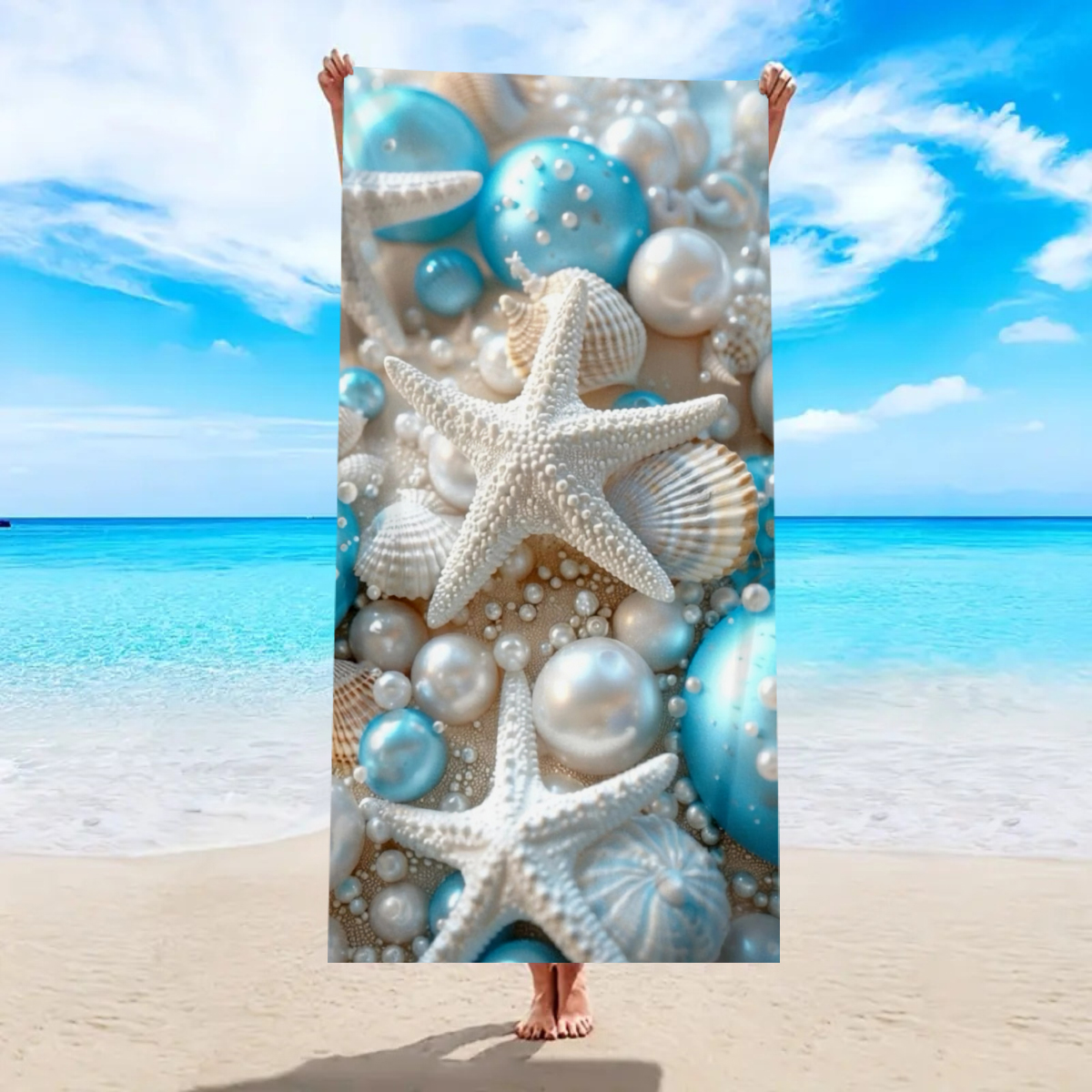 150/178cm Sea Star Beach Towel - Beach Towel Large ulasan dan harga