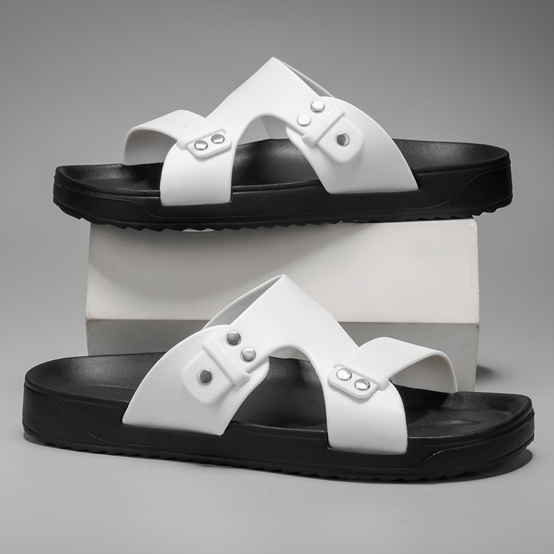 2026 New Men's Slippers Luxury - Flip Flop Leather Men ulasan dan harga