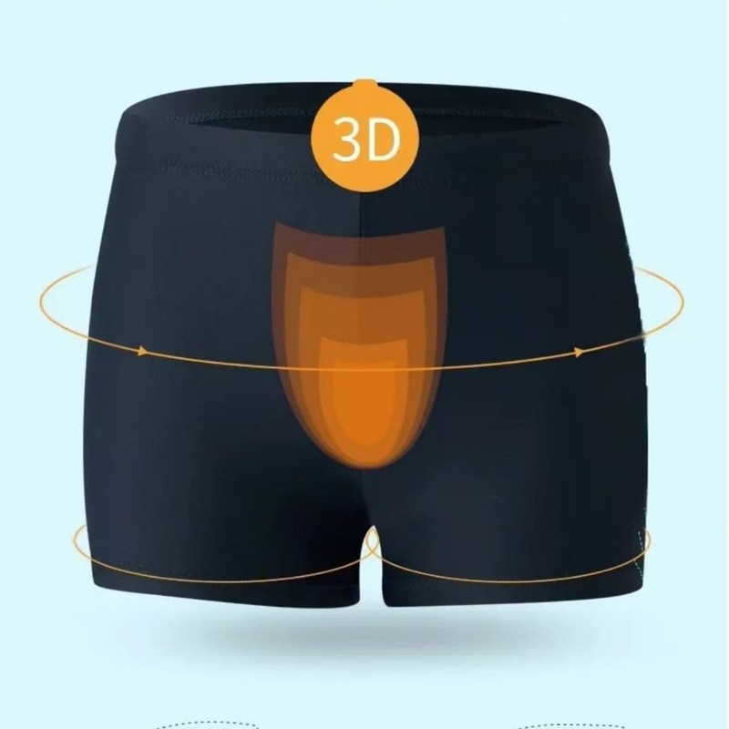Men's Double Layer 3D Pouch An - Swim Trunk Quick Dry ulasan dan harga