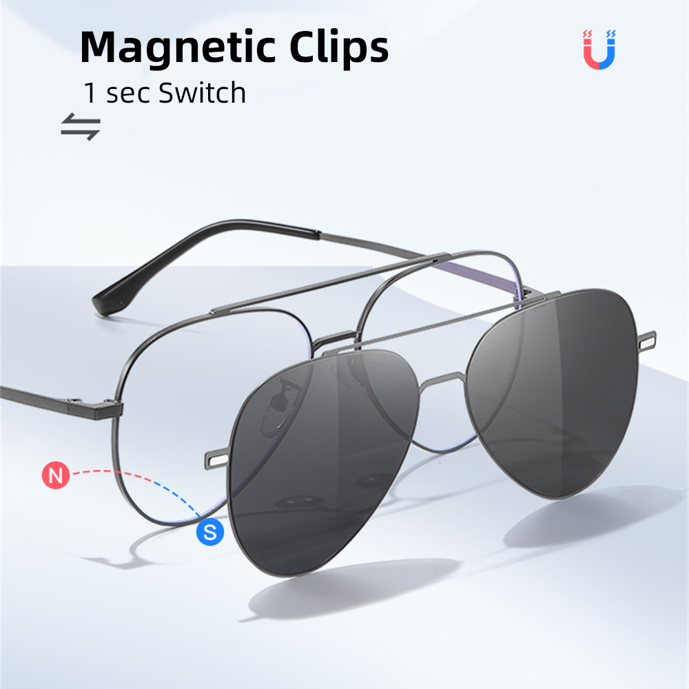 VIVIBEE Aviation Magnetic Pola - Sunglasses Aviator Polarized ulasan dan harga