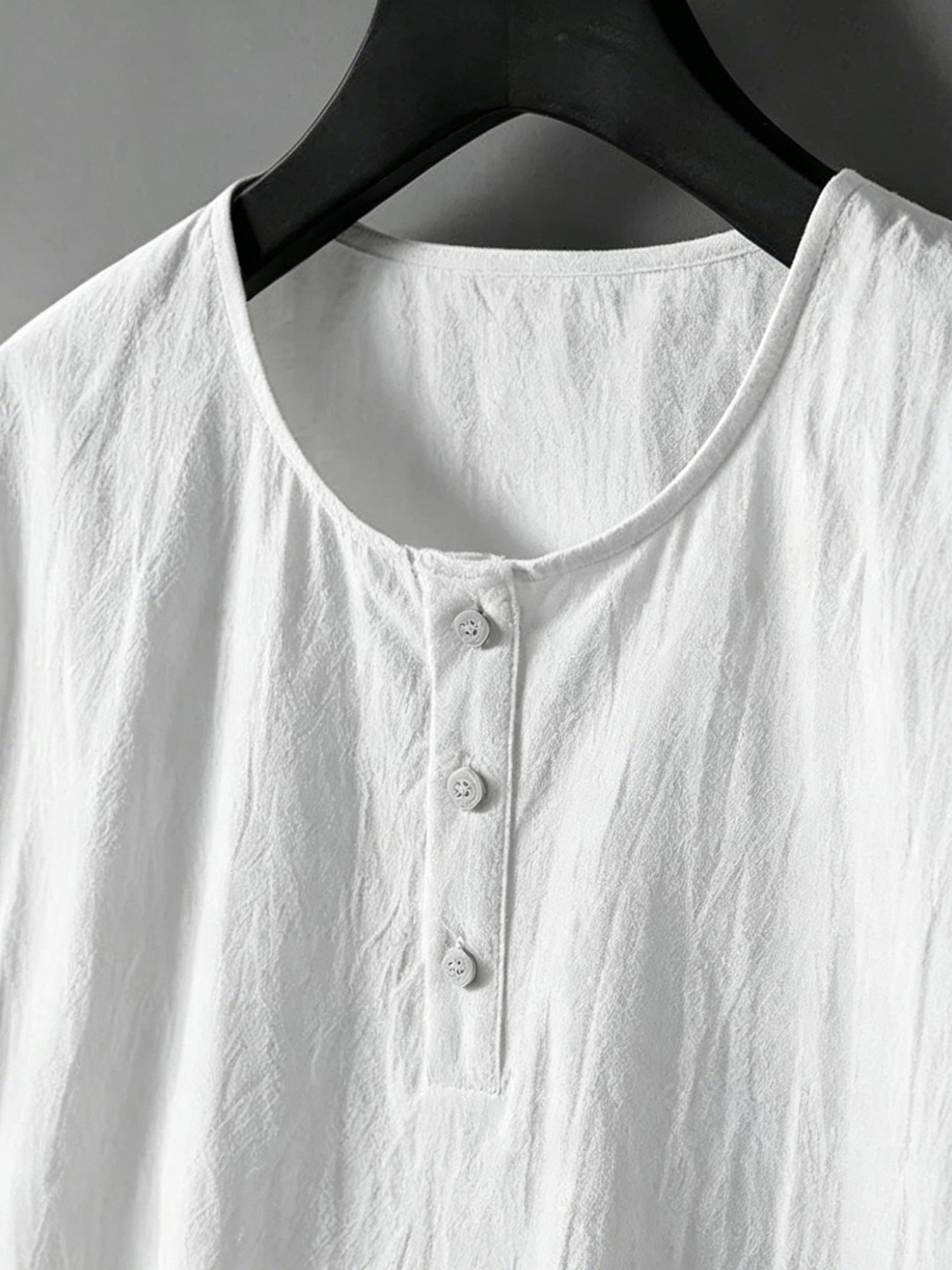 mens cotton linen 2 piece set  - Linen Shirt Breathable ulasan dan harga