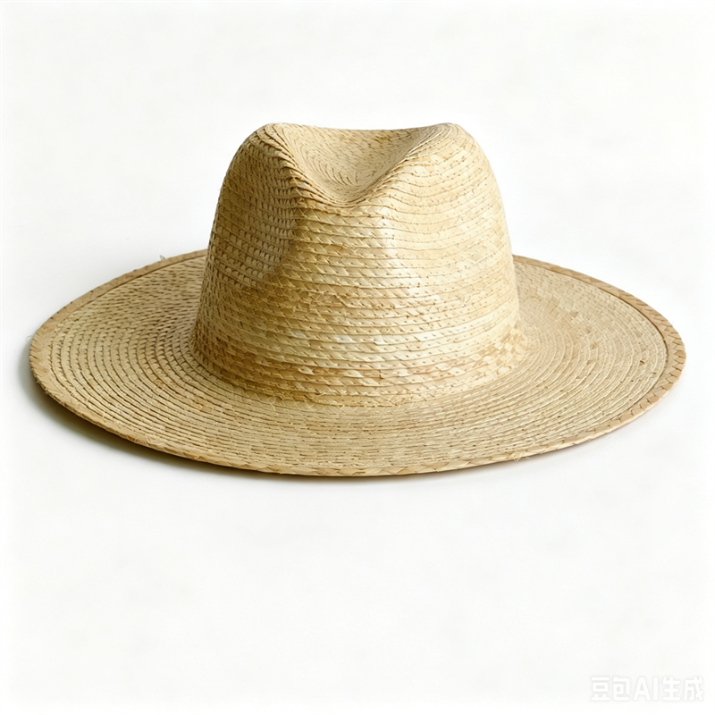 Classic natural palm leaf stra - Bucket Hat Straw ulasan dan harga